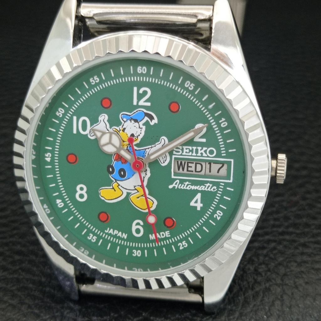 REFURBISHED SEIKO AUTOMATIC 6309A JAPAN MENS VINTAGE GREEN DIAL WATCH a443117-1