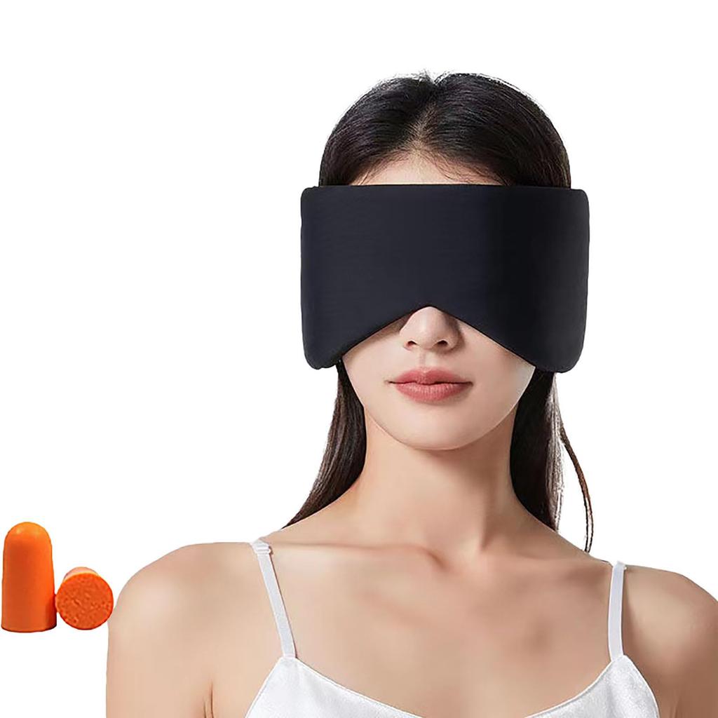 wulsalio Sleeping Eye Warm and Cool Dual Sensation Capsule Eye Relieves Eye Sleeps with Ear No Perfect for Business and Unisex Mask, Mask, Blindfold,