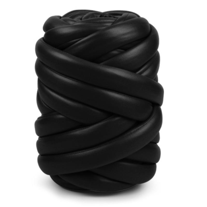 500g Roll Matte Nappa Faux Leather Yarn 2.5cm Chunky Iceland Core Thick Soft Yarn Handmade DIY Bag Knitting Materials