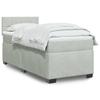 VidaXL Slat Bed Base and Mattress Light Grey 100x200cm Velvet 3288534