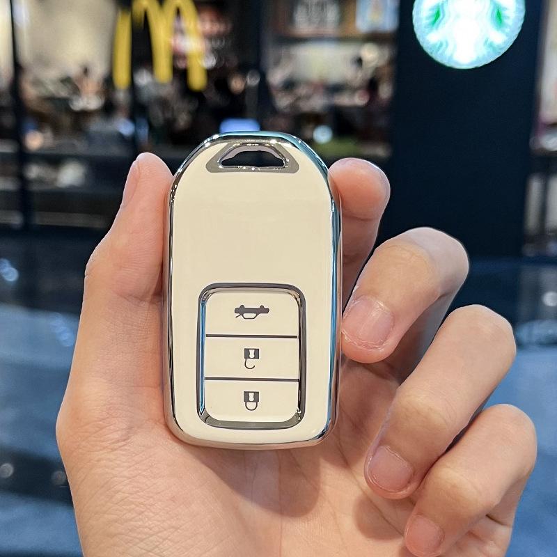 3 Buttons TPU Car Key Case Full Cover For Honda Grace Accord IX 2015 2016 2017 2018 2019 Remote Protector Keyless Shell Accessories