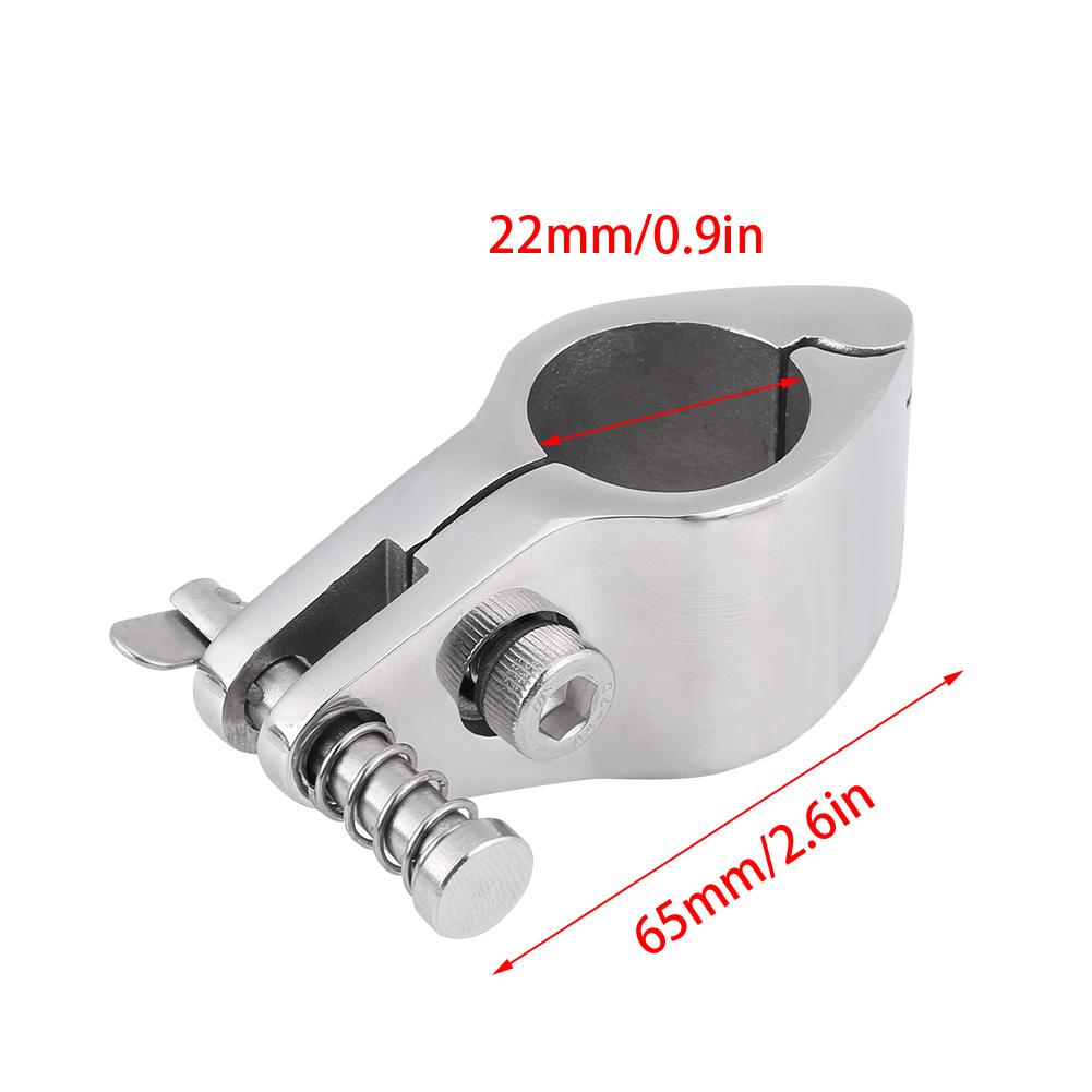 

7 8 Stainless Steel Marine Boat Jaw Slide Hinged Bimini Top Hardware Fitting