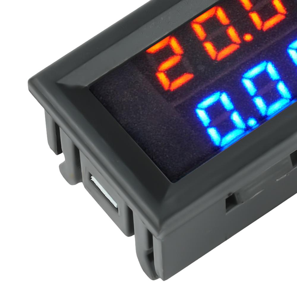 DC0-300V 10A 50A 100A Voltmeter Ammeter Dual Digital Volt Amp Meter Gauge LED display Meter Amperemeter Voltage Indicator H28UI5