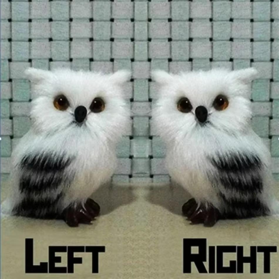 1 Pcs Simulation Mini Plush Owl Decoration Plush Doll Gift Home Decoration Doll Artificial Owl Ornament Realistic Owl Doll