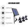 LED Pool Lights Waterproof Solar Powered Garden Pond Light Pathway Walkway Lawn Backyard Lighting Outdoor Security