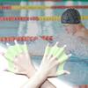 1 Pair Silicone Swimming Hand Fins Kids Adults Beginner Professional Aquatic Swim Training Fins Webbed Flippers Palms Swim Gear