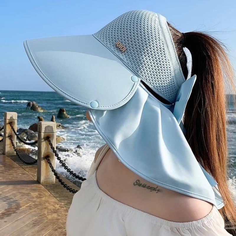 Sunscreen Hat Women's Summer Eaves Cycling Can't Blow Over Hat UV Protection Sun Hat Shawl Neck Protection Sun Hat