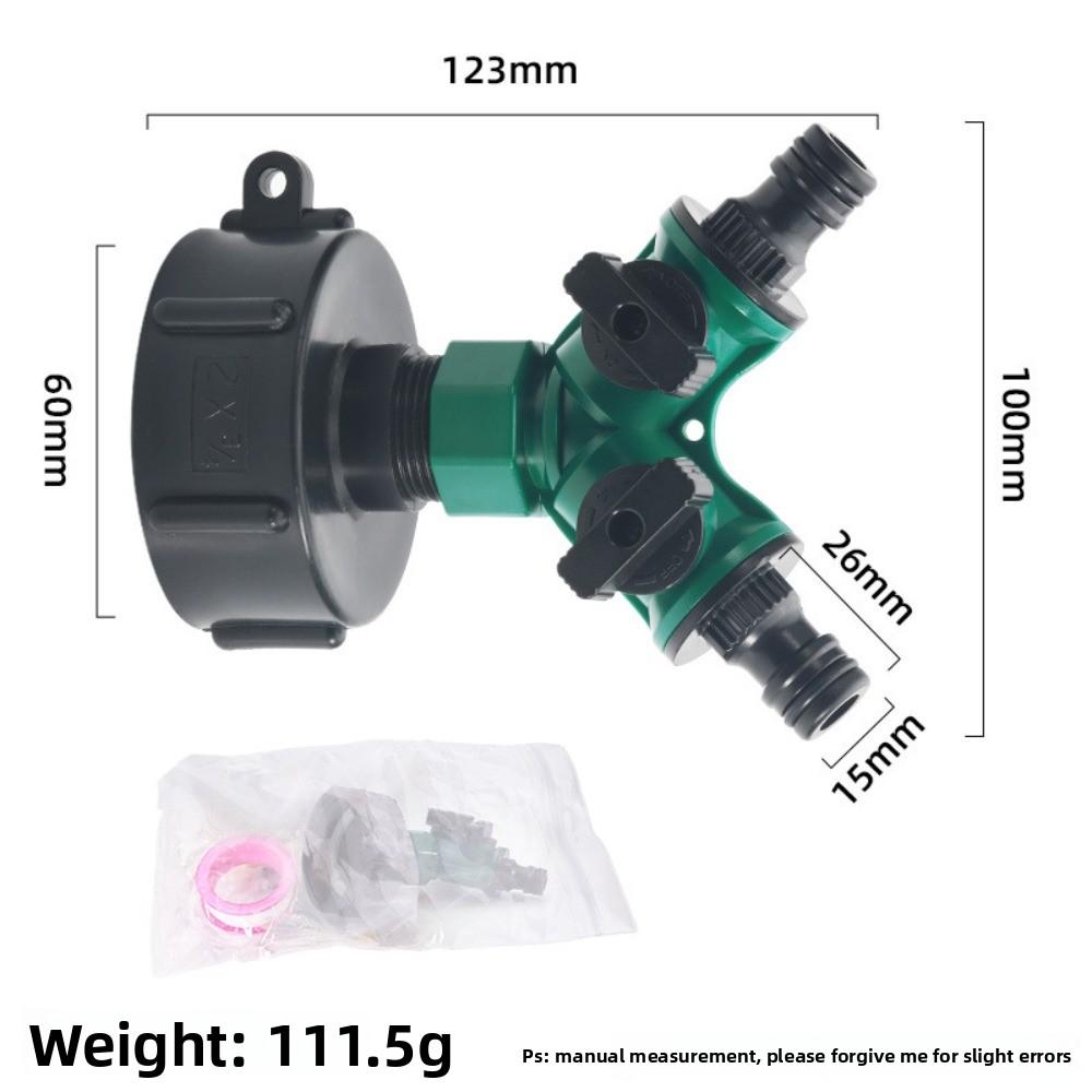 

2 Way Garden Water Pipe Connectors Pipe Adapter Y Shape Hose Splitter Valve Three Way Plastic Valve With Switch