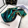 100% Silk  Four Seasons  Scarves Fashion Print Sunscreen Kerchief Ethnic Style Small Square Headcloth Popular Print  Shawls