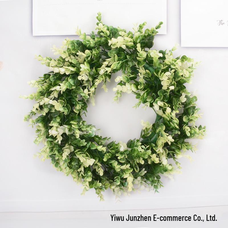 Eucalyptus Garden Wreath: Christmas & Wedding Hanging Ornament for Doors