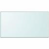 Dessus de table - vidaXL - Rectangulaire - Verre trempé - 1200 x 650 mm - Transparent