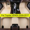 Car Floor Mats for Toyota VENZA 2009 2010 2011 2012 2013 2014 2015 2016 2017 Auto Foot Pads Automobile Carpet Cover