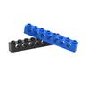 Building Blocks 1x8 with 7 holes Perforated Bricks Assembles Particles Long Beam 3702 Technical MOC Parts 10PCS Toys for Kids