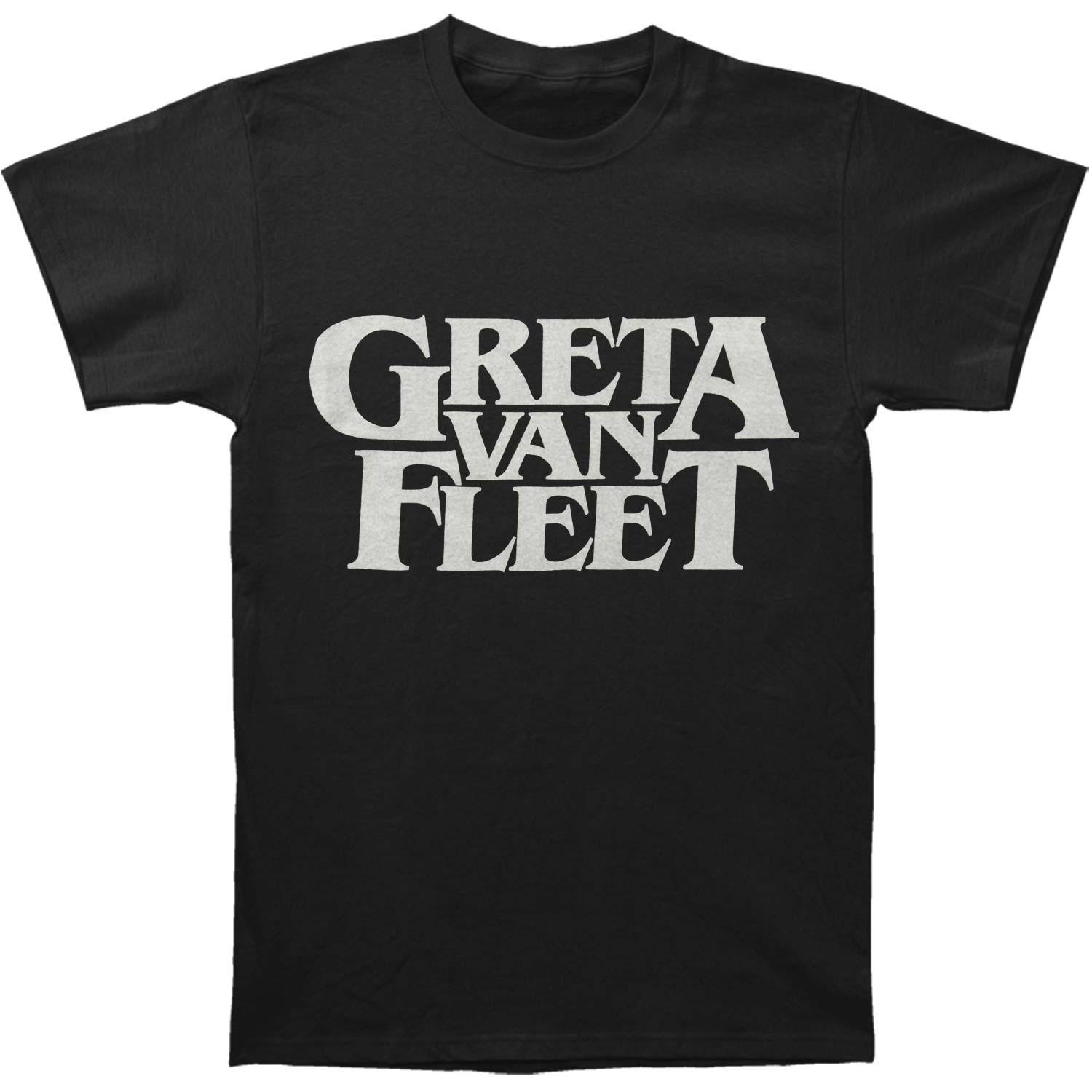 Men s Greta Van Fleet Logo T-shirt Large Black S