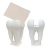 3D Printed Business Card Holder, Tooth Shaped Matte White Organizer, Minimalist Style Ornament for Dental Clinics Office Home