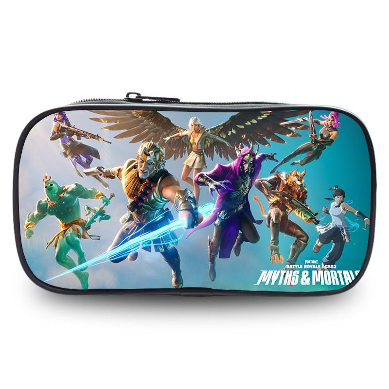 Night Fortress Pen Case Large Capacity Double Layered Design Patterns Diverse