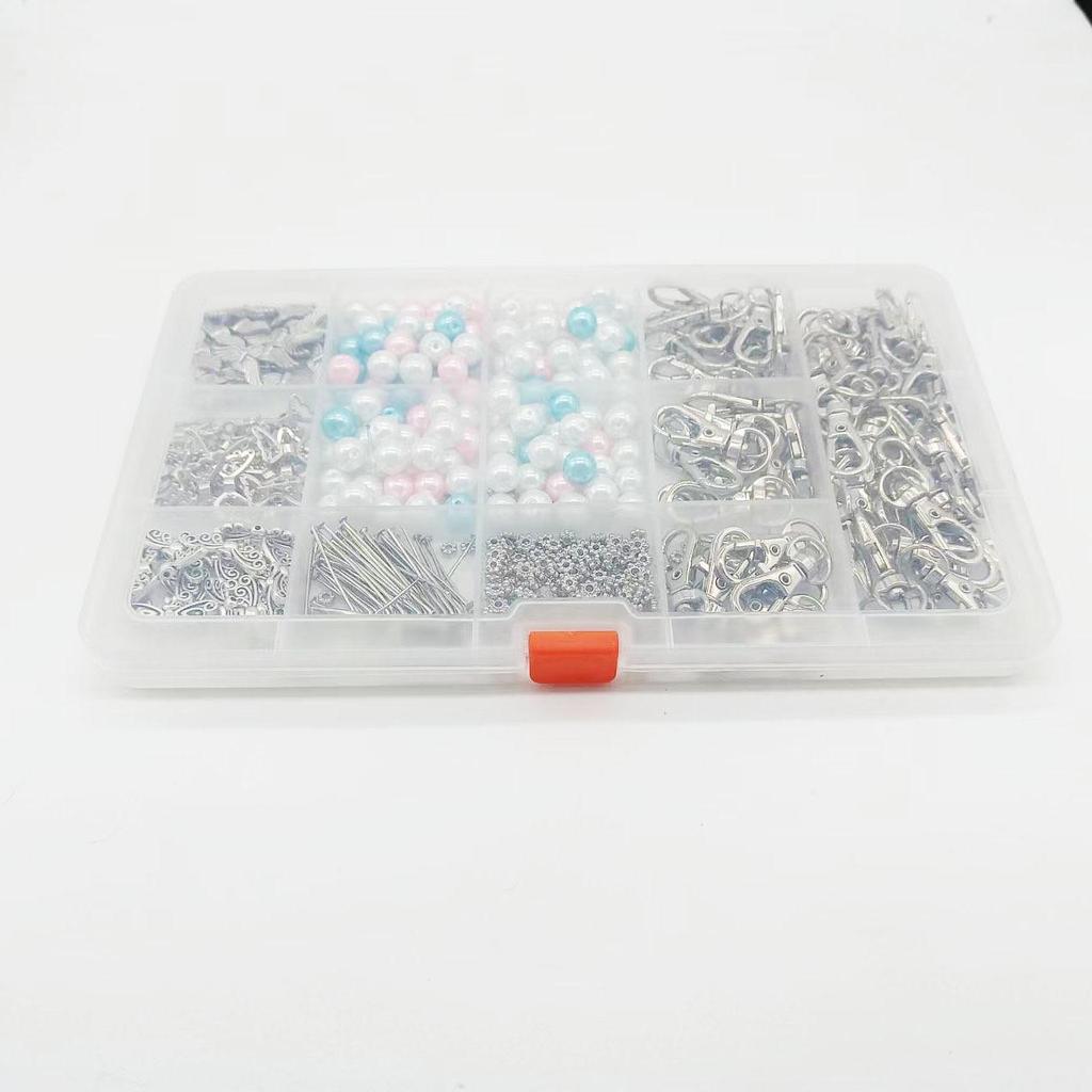 60-Piece Angel Pearl Keychain & Pendant Craft Set for Weddings & Baptisms