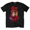 Men's David Bowie New York City (Back Print) Slim Fit T-shirt Large Black
