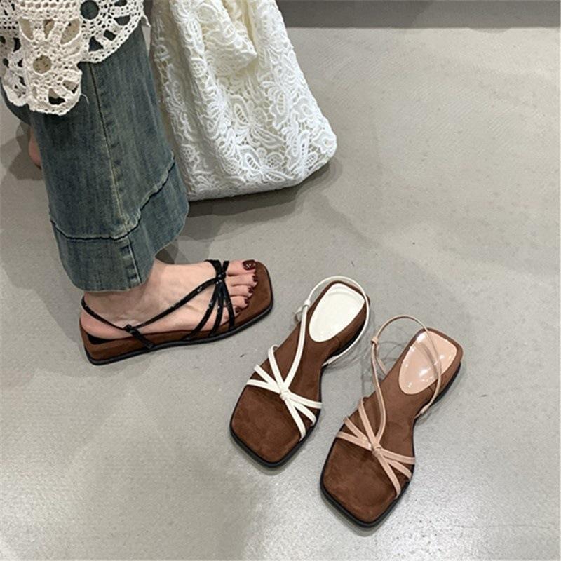 Thick heel cool slippers women's outerwear skirt open toe hollow platform fashion shoes