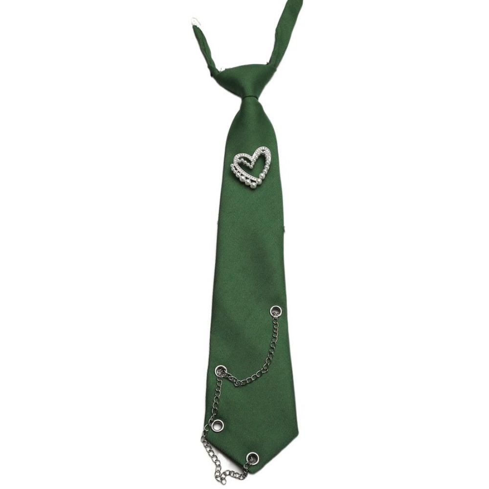Korean Style Long Necktie Tassels Shirt Tie Elegant Love Heart Tie  Daily