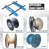 Industrial Steel Wire Dispenser 1500kg Cable Drum Roller Pay-off Stand Steel Wheel Cable and Optical Cable Pay-off Tool