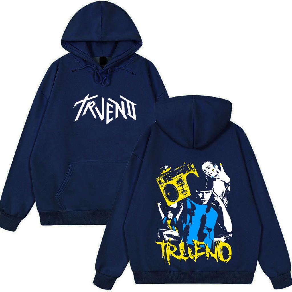 Rapper Trueno Album Tour 2026 Graphic Print Hoodie Unisex Fashion Pullover Long Sleeves Casual Oversized Hip-hop Sweatshirts