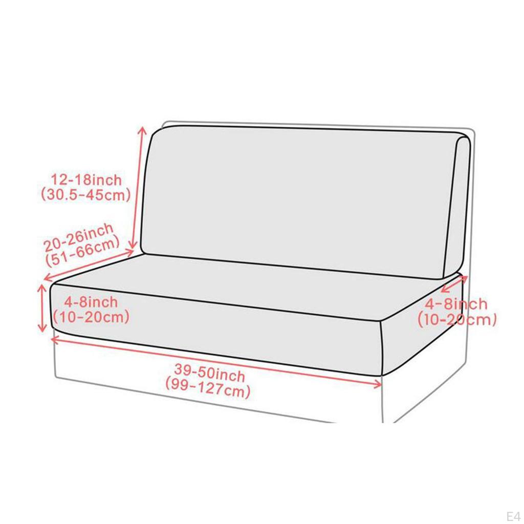 Waterproof Bench Cushion Slipcovers for RV and Travel