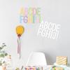 Car School Kindergarten Decoration DIY Letter Wall Stickers 3 Sheets/set