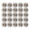 25pcs Sewing Machine Bobbins Multifunctional Stainless Steel Embroidery Bobbins with Storage Box