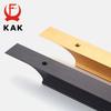 KAK American Style Black Cabinet Handles Gold Solid Aluminum Alloy Kitchen Cupboard Pulls Drawer Knobs Furniture Handle Hardware