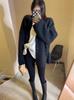 Women's Mid-Length 100% Wool Thick Cardigan - Elegant, Versatile, Loose Fit Cashmere Knitwear