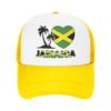 Jamaica I Love Jamaican Flag Mesh Baseball Cap Unisex Sport Sun Hat  Hats Adjustable Sun Hats Summer Trucker Hats