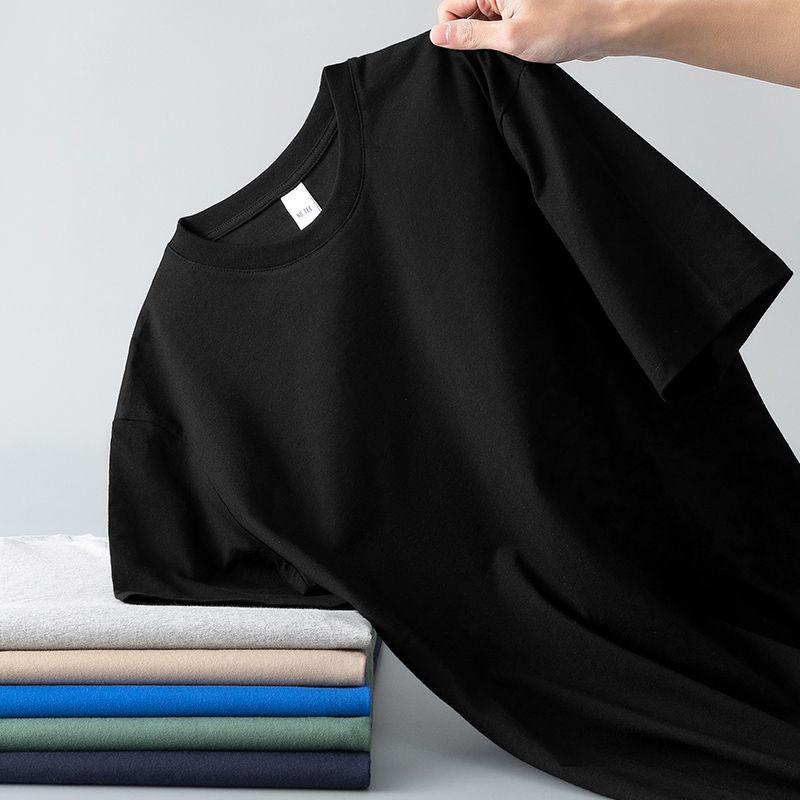 Herren Basic T-Shirt Kurzarm Rundhals T-Shirt Tops