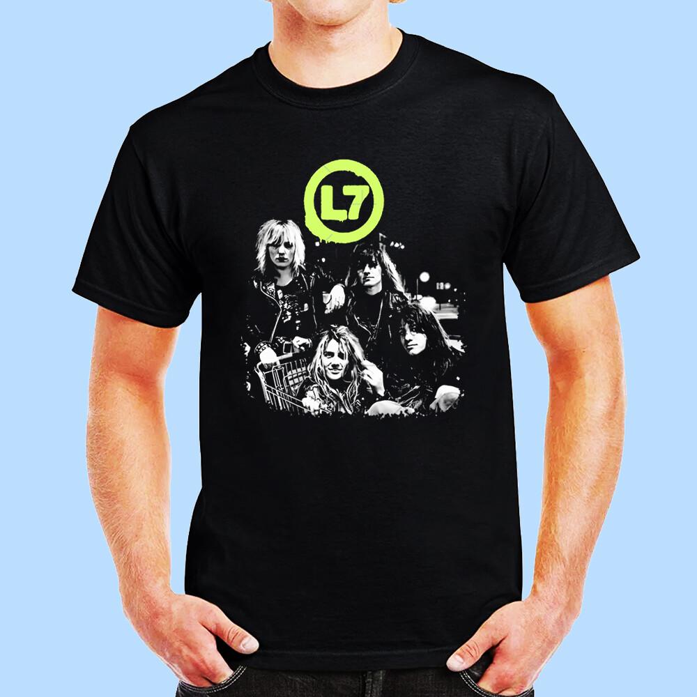 

Бестселлер! L7 - 1989 Классическая мужская черная футболка Размер S-5XL Унисекс футболка S
