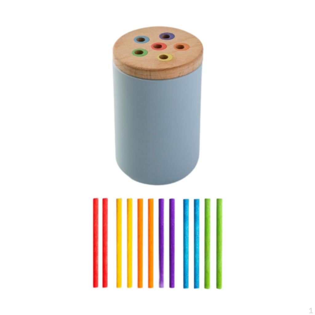 Color Shape Sorting Box Educational Toy Early Learning Montessori for 3 4 5 Year Old