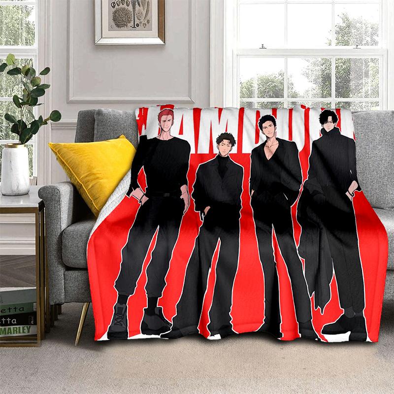 SLAM DUNK 29 Style New Cartoon SHOHOKU Basketball Anime Blanket,Soft Throw Blanket for Home Bedroom Bed Sofa Travel Cover Kids