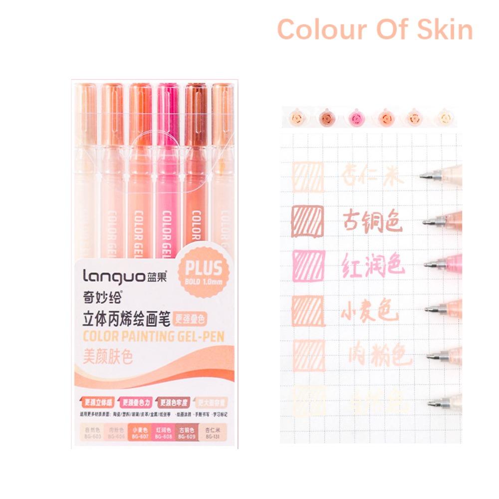 

Складана Кольорова Акрилова Гелева Ручка Швидкосохнуча Художня Акварельна Ручка Професійна Ручка-Маркер Живопис Colour Of Skin