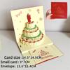 Musical Birthday Greeting Cards 3d Pop Up Gift Card With Led Music Gift Cards With Envelope Wedding Decorations For Tables