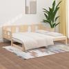 Pull Out Daybed Solid Pine Wood 2x(90x190) Cm