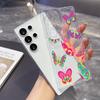 Gentle Pink Butterfly Phone Case for Samsung A22 A23 24 25 26 A31 32 33 34 35 50 51 52 53 54 55 71 72 73 Transparent Soft Covers
