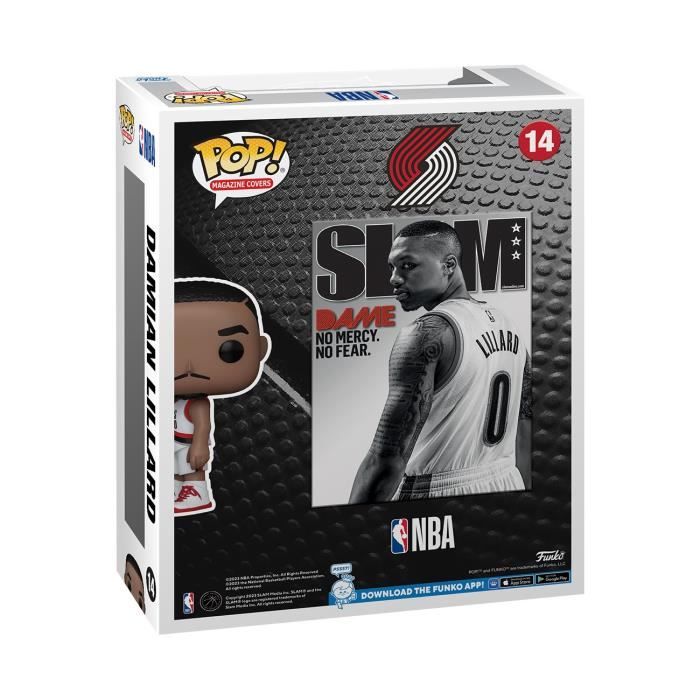 Figurine De Collection NBA SLAM Damian Lillard - FUNKO - Multicolore Gris - Mixte 14 Ans