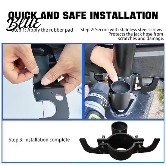 Compact Trailer Chain Storage Tow High-Strength Aluminum Metal Rust-Proof Safety Organizer for Heavy-duty Plugs Holder RV Hitch Neatly Stores