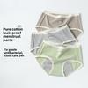 Women Spring and Autumn Cotton Menstrual Period Anti Side Leakage Briefs