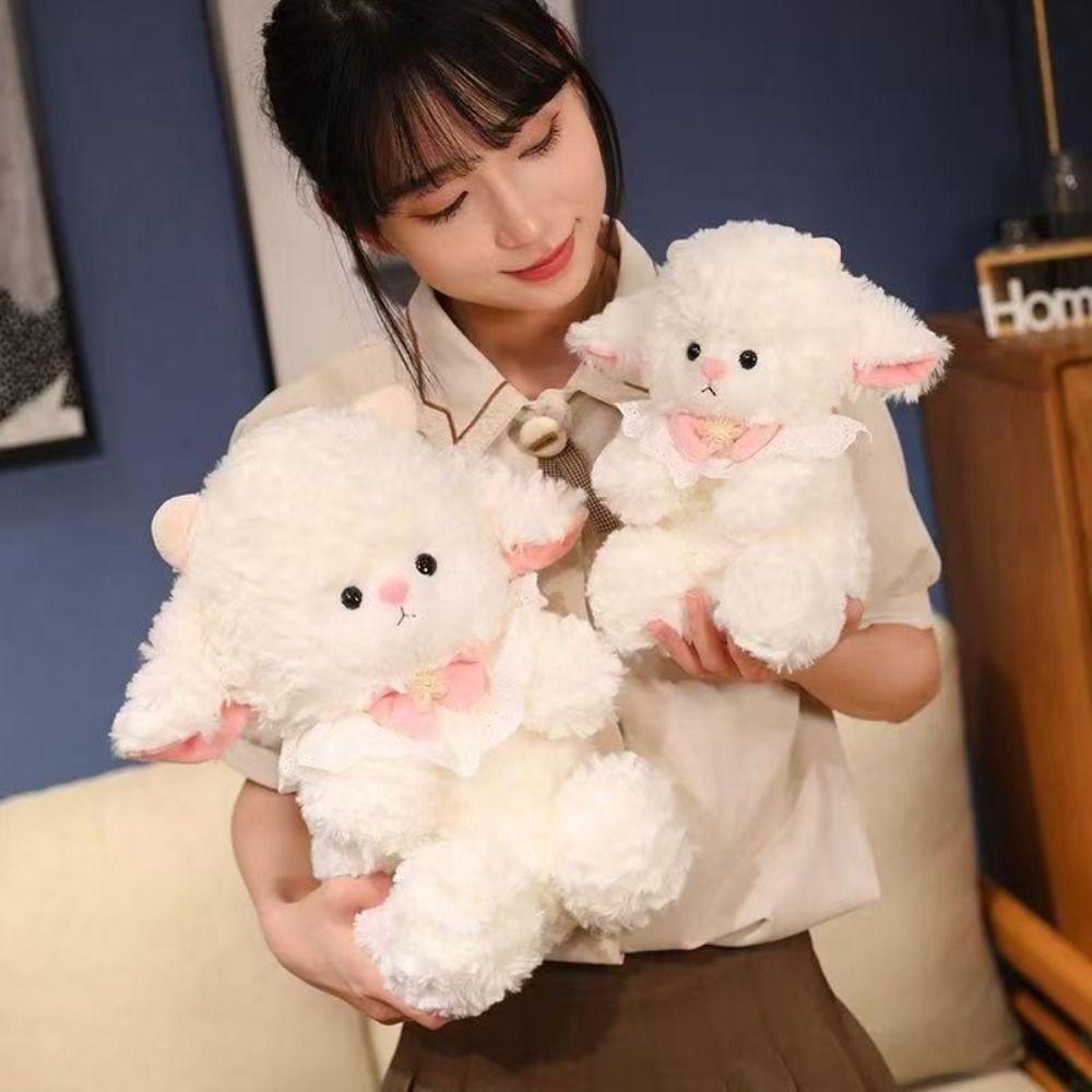 Cartoon Sheep Plush Doll Fluffy Animal Fluffty Doll Creative Lamb Plush Toy  Christmas Toy