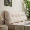1pcs Corduroy Triangular Headboard Cushion Fluffy and Breathable Bedroom Backrest Single and Double Bed Anti-collision Headboard with Storage Pocket