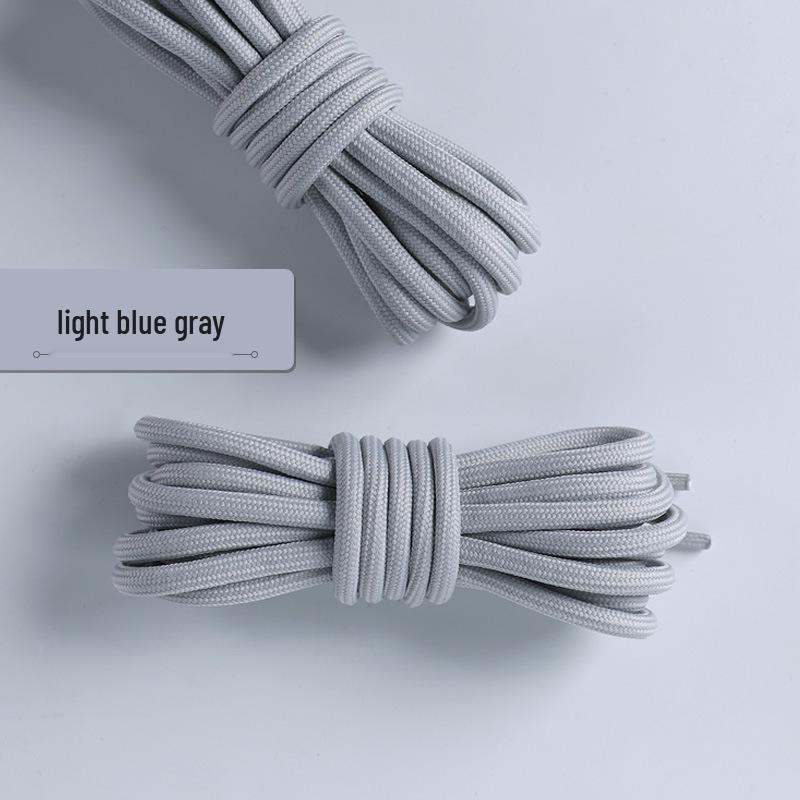 Wild Elephant Colorful Thickened Round Shoelaces for Outdoor Hiking & Sports Shoes - Black & White, One Pair