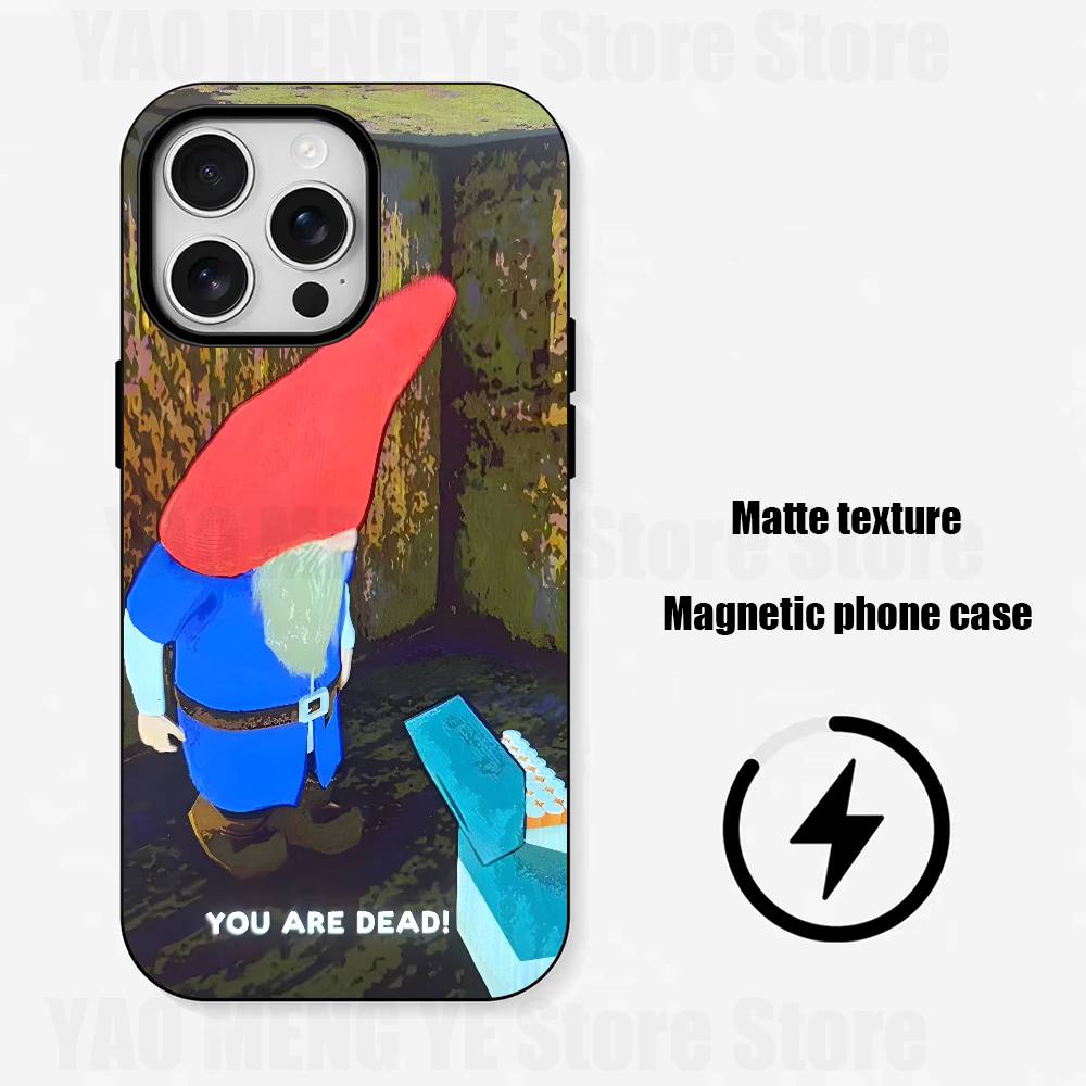 

G-Gnomes Game Silicone Soft Case For iPhone 17,16,15,14,13,12,11 Pro Max For Magnetic Shell Frosted Cover iPhone12PRO
