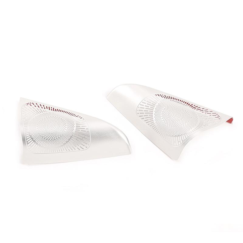 

For BMW 3 Series E90 E92 05-12 Stainless Steel Car speaker Net Cover speaker Net Protection Decorative Cover Car Accessories срібний