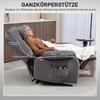 TV Recliner With Lift Assist Heat And Massage Function Remote Control And Side Pocket Dark Gray