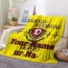 1 Stück Dynamo Dresden Benutzerdefinierter Name Gemustert Flanell Decke Geeignet Für Alle Jahreszeiten Für Heimdekoration Wärme Und Komfort Geschenke Feiertagsgeschenk
